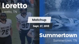 Matchup: Loretto  vs. Summertown  2018