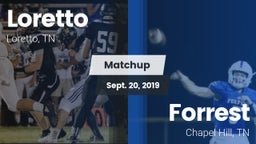 Matchup: Loretto  vs. Forrest  2019