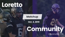 Matchup: Loretto  vs. Community  2019