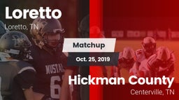 Matchup: Loretto  vs. Hickman County  2019