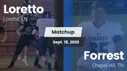 Matchup: Loretto  vs. Forrest  2020