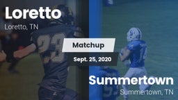 Matchup: Loretto  vs. Summertown  2020
