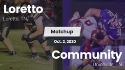 Matchup: Loretto  vs. Community  2020