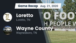 Recap: Loretto  vs. Wayne County  2020