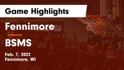 Fennimore  vs BSMS Game Highlights - Feb. 7, 2022