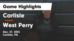 Carlisle  vs West Perry  Game Highlights - Dec. 27, 2023