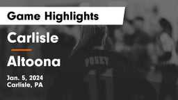Carlisle  vs Altoona  Game Highlights - Jan. 5, 2024
