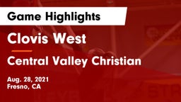 Clovis West  vs Central Valley Christian Game Highlights - Aug. 28, 2021