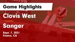 Clovis West  vs Sanger  Game Highlights - Sept. 7, 2021