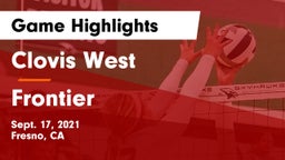 Clovis West  vs Frontier  Game Highlights - Sept. 17, 2021