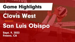 Clovis West  vs San Luis Obispo  Game Highlights - Sept. 9, 2022