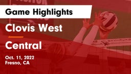 Clovis West  vs Central  Game Highlights - Oct. 11, 2022