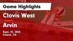 Clovis West  vs Arvin Game Highlights - Sept. 22, 2023