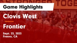 Clovis West  vs Frontier  Game Highlights - Sept. 23, 2023
