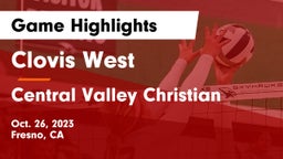 Clovis West  vs Central Valley Christian Game Highlights - Oct. 26, 2023