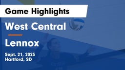 West Central  vs Lennox  Game Highlights - Sept. 21, 2023