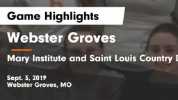 Webster Groves  vs Mary Institute and Saint Louis Country Day School Game Highlights - Sept. 3, 2019