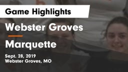Webster Groves  vs Marquette  Game Highlights - Sept. 28, 2019