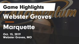 Webster Groves  vs Marquette  Game Highlights - Oct. 15, 2019