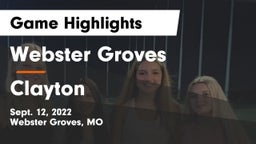 Webster Groves  vs Clayton  Game Highlights - Sept. 12, 2022