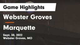 Webster Groves  vs Marquette  Game Highlights - Sept. 30, 2022