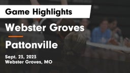 Webster Groves  vs Pattonville  Game Highlights - Sept. 23, 2023