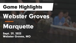 Webster Groves  vs Marquette  Game Highlights - Sept. 29, 2023