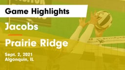 Jacobs  vs Prairie Ridge  Game Highlights - Sept. 2, 2021