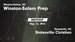 Matchup: Winston-Salem Prep vs. Statesville Christian  2016