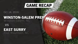 Recap: Winston-Salem Prep  vs. East Surry  2016
