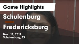 Schulenburg  vs Fredericksburg  Game Highlights - Nov. 11, 2017