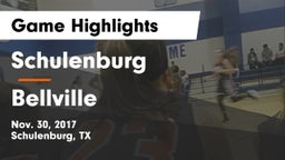 Schulenburg  vs Bellville Game Highlights - Nov. 30, 2017