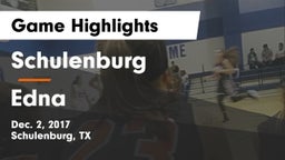 Schulenburg  vs Edna  Game Highlights - Dec. 2, 2017