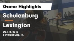 Schulenburg  vs Lexington  Game Highlights - Dec. 8, 2017