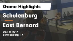 Schulenburg  vs East Bernard  Game Highlights - Dec. 8, 2017