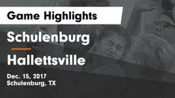Schulenburg  vs Hallettsville  Game Highlights - Dec. 15, 2017