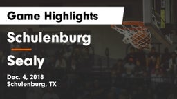 Schulenburg  vs Sealy  Game Highlights - Dec. 4, 2018