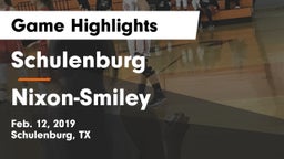Schulenburg  vs Nixon-Smiley  Game Highlights - Feb. 12, 2019