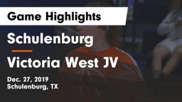 Schulenburg  vs Victoria West JV Game Highlights - Dec. 27, 2019