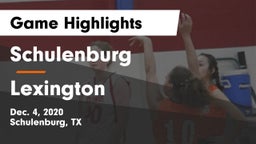 Schulenburg  vs Lexington  Game Highlights - Dec. 4, 2020