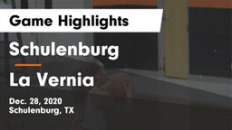 Schulenburg  vs La Vernia  Game Highlights - Dec. 28, 2020