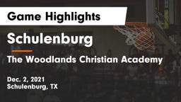 Schulenburg  vs The Woodlands Christian Academy  Game Highlights - Dec. 2, 2021