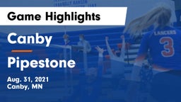 Canby  vs Pipestone  Game Highlights - Aug. 31, 2021