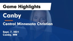 Canby  vs Central Minnesota Christian Game Highlights - Sept. 7, 2021