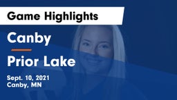 Canby  vs Prior Lake  Game Highlights - Sept. 10, 2021