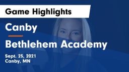 Canby  vs Bethlehem Academy  Game Highlights - Sept. 25, 2021