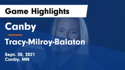 Canby  vs Tracy-Milroy-Balaton  Game Highlights - Sept. 30, 2021