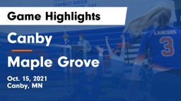 Canby  vs Maple Grove  Game Highlights - Oct. 15, 2021