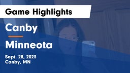 Canby  vs Minneota  Game Highlights - Sept. 28, 2023