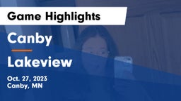 Canby  vs Lakeview  Game Highlights - Oct. 27, 2023